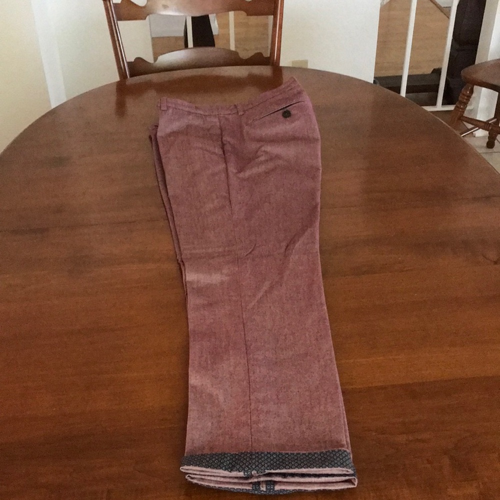 Ted Baker size 34x31 dress pants, lined pockets, cuffs rolled down. Like New